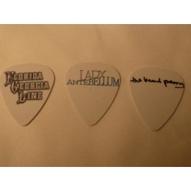 Unbranded Country music bands  SINGLE SIDED PICTURE GUITAR PICKS  Set of 6