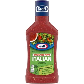 Kraft ( 2 Pack ) Kraft Roasted Red Pepper Italian Salad Dressing 16 Fl Oz Bottle