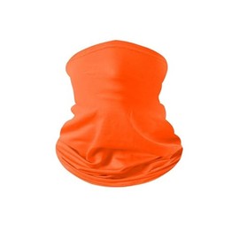 Weardear Herren Neck Gaiter Atmungsaktive Bandana Maske für Outdoor-Schutz Waschbar Wiederverwendbare Kühlgamaschenmaske Gesichtsbedeckung Schützen vor Staub Wind Radfahren Laufen Wandern Orange M