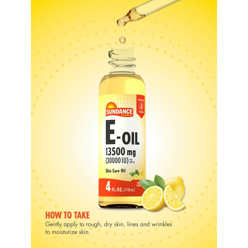 Sundance Vitamin E-Oil for Skin | 13500 mg (30000 IU)