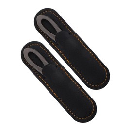 Vaguelly 2 Pack Metal Nail Files Manicure Nail Set Anti-slip Handle Easy-clean Buffer for Travel