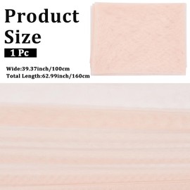 CABODYALS 63 Inch Pink Tulle Fabric Mosquito Netting Cloth Breathable Polyester Mesh Wedding Voile Solid Sheer Gauze Fabrics by The Yard for Sewing Making DIY Craft Clothes Dress Wedding Home Decor