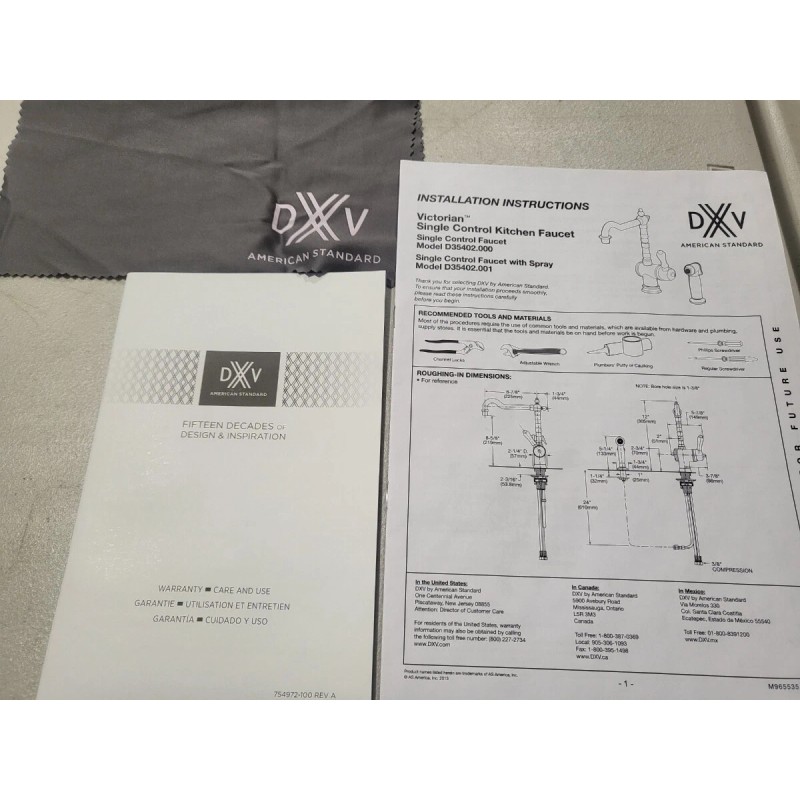 DXV Kitchen Faucet Victorian Single Lever(Polished Chrome)/D35402