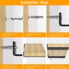 AUTOHJ Floating Shelf Brackets 6 inch 4 Packs L Bracket