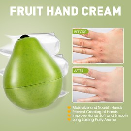 6 Pack Moisturizing Hand Cream Gifts Set, Bulk Hand Lotion for Dry Cracked Hands, Baby Shower Party Favors, Teacher Appreciation Gifts, Birthday Gifts and Bridal Shower Gifts, 1.06 Oz (Pear)