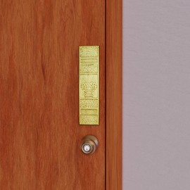 Baroque Door Push Plate Solid Brass Powder Coat Finish 11 1/2 Inch H X 3 1/4 Inch W Decorative Pushplate Door Hardware Sign Plate Includes Mounting Hardware Renovators Supply Manufacturing