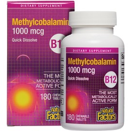 Natural Factors VITAMIN B12 METHYLCOBALAMIN