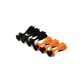 Petron Stealth Spare Sucker Darts for the Stealth Crossbow and Handbow | 4x Fin Aerodynamic Darts Hitting Targets Up To 20+ Metres | Contains 3x Black, 3x Orange Darts