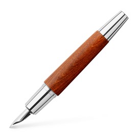 FOUNTAIN PEN FABER CASTELL E-MOTION CHROME/WOOD Brown B