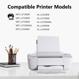 TN760 High Yield Toner Cartridge: 2-Pack Compatible TN 760 TN-760 TN730 TN-730 Replacement for Brother TN760 Toner Cartridge with MFC-L2710DW HL-L2370DW HL-L2395DW HL-L2390DW [3,500 Pages/Pack]