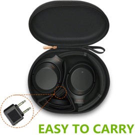 Saipomor WH1000XM5 Airplane Adapter 3.5mm Golden Plated Airline Earphone Adapter for Flight Entertainment System Compatible with Sony WH-1000XM4 WH-1000XM3 WH-1000XM2 MDR-1000X EX750NA Headphones