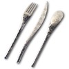 Nagao IKI Dinner Cutlery Set, Lotus, 3 Pieces, 18-8 Stainless