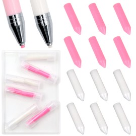 ZYNERY ZYNERY 12 PCS Diamond Art Pen Clay Accessories - 5D Diamond Painting Wax Glue, Replacement Wax Tip for DIY Craft Painting