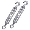 (Pack of 2) Turnbuckle Wire Tensioner M12 Adjustable Turnbuckles Hook