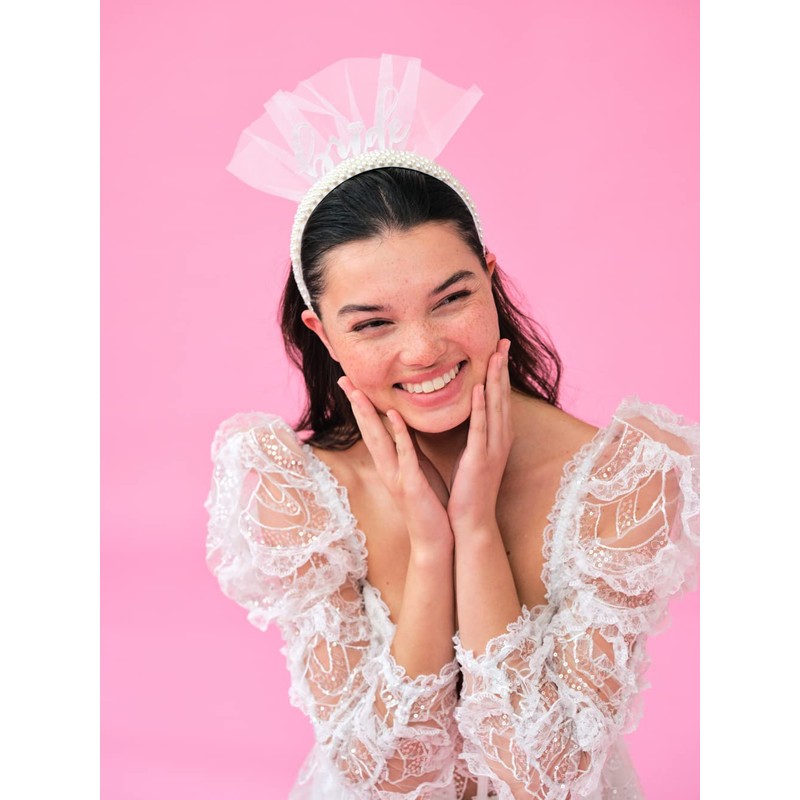 xo, Fetti Diadema de novia con perlas para decoración de