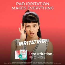 Nua Ultra Safe 50 Sanitary Pads for Women | 3 Sizes in 1: 12 Heavy Flow-XL+, 20 Medium-XL & 18 Light-L | Toxic-Free & Rash-Free | Unscented | Leakproof | with 50 Disposal Pouches | Bulk Pack