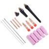 17Pcs TIG Welding Set ABS Argon Arc Welding Torch Glass