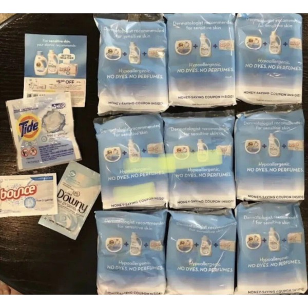 Tide Pods, Downy & Bounce Fabric Softener Free & Gentle