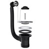 SPARES2GO Sink Waste Combination Overflow Plug with Chain 40mm 1.5"