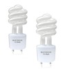 2pack 13Watts MLS13 GU35 3500K Soft White Spiral Light Bulb