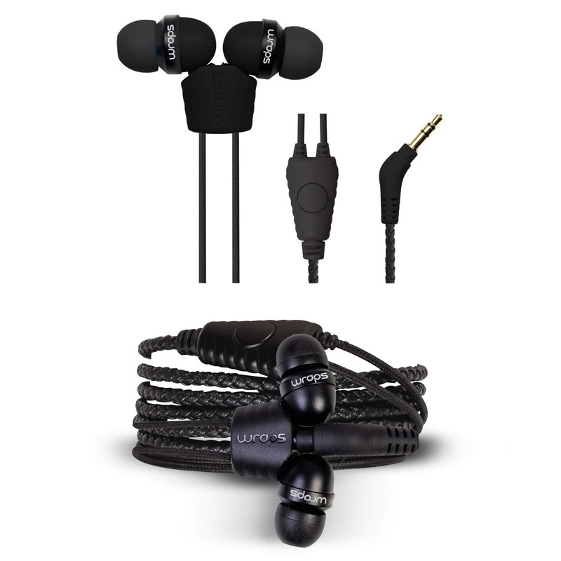 Wraps WRAPSLBLK-V15M Midbass In-Ear-Kopfhörer Leder braun
