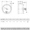 2" Pressure Gauge, Stainless Steel Case, Chrome Plated Brass Connection,
