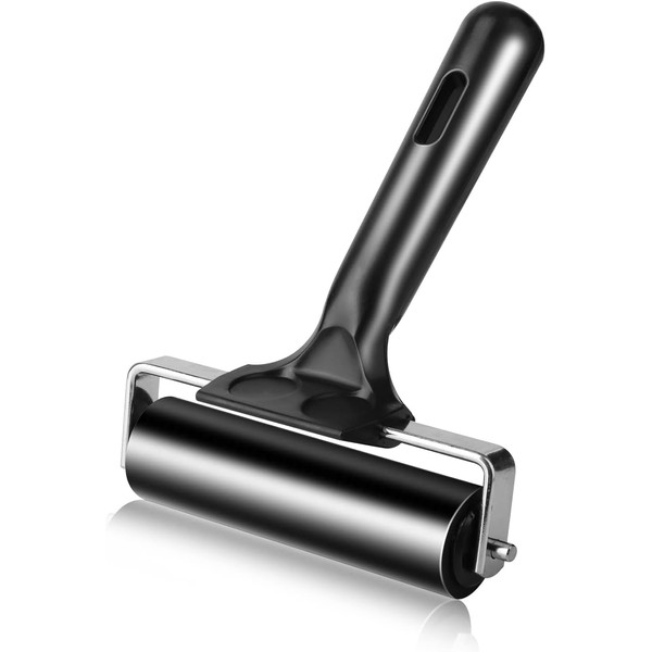 4 Inch Rubber Brayer Roller,Brayer Rollers for Crafting 3.74inch Rubber,Hand