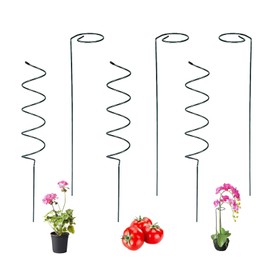 TNDCKP Spiral Tomato Stakes, Twisted Garden Stakes for Plant Support, Tomato Wire Twist Cage & Climbing Plant Stake Tower Plant Supports for Cucumbers, Peas and Green Beans (6Pcs-Mixed)