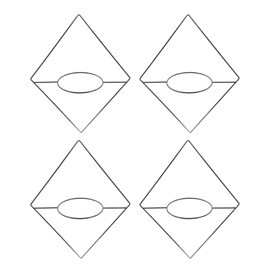 4Pcs Hanging Flower Basket Holder Metal Iron Hanging Plant Flower Planter Basket for Home Balcony Decoration