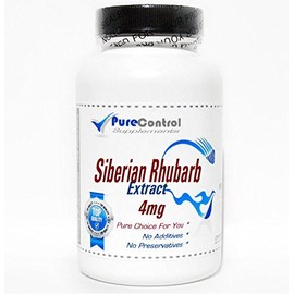 Siberian Rhubarb Extract 4mg // 200 Capsules // Pure // by PureControl Supplements