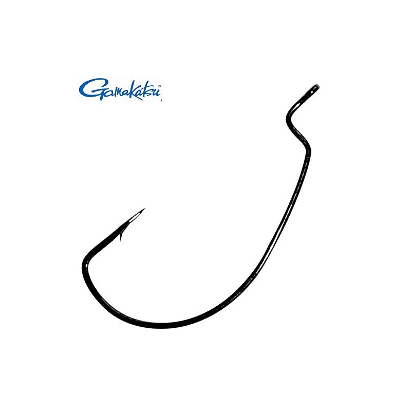 Gamakatsu Offset EWG Worm Hooks Black/ drop shot hooks/ Size