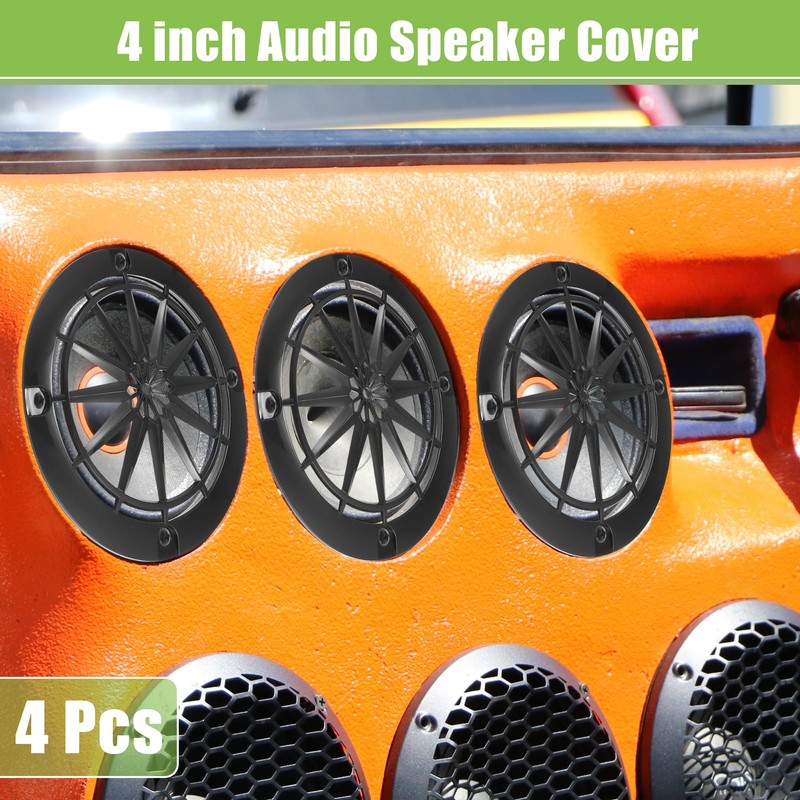 A ABSOPRO 4 Inch Car Speaker Grille Cover Round with