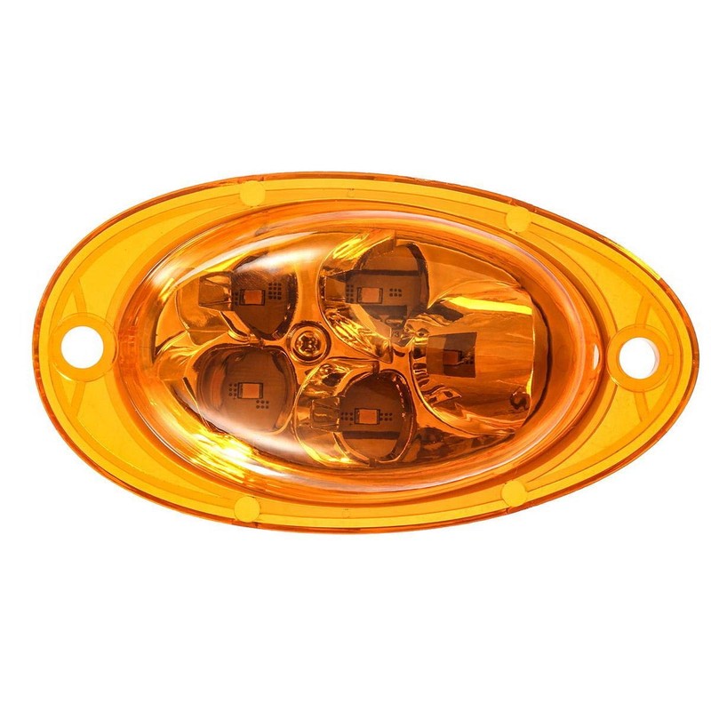 Partsam For Freightliner Cascadia Amber LED Side Marker Turn Signal