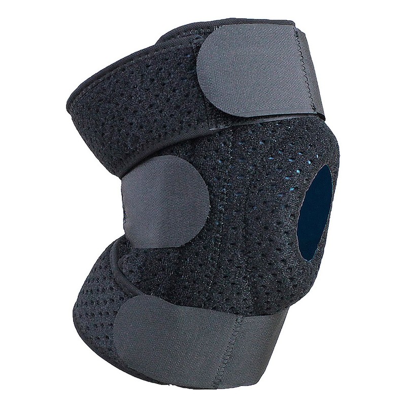 Breathable Knee Brace with Gel Cushion and Side Splints for