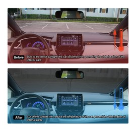 BIXUAN Corolla Sonnenschutz kompatibel mit Toyota Corolla Sports E210 Windschutzscheibe für das Auto Frontscheibenabdeckung Windschutz für Corolla Frontscheibe Blockiert UV Abdeckung Faltbar