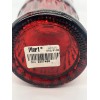 Pier 1 Cranberry Ruby Red Recycled Art Glass Embossed Bottle