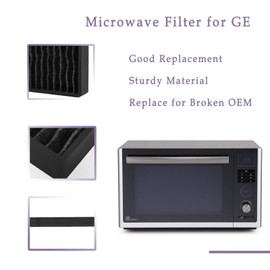 WB06X10807 Microwave Charcoal Filter Replacement for GE JNM7196SK6SS, JVM7195SK6SS, JNM7196DK5BB, JVM7195DK5WW, JVM7195EK5ES, PNM9216SK5SS, PVM9005SJ8SS