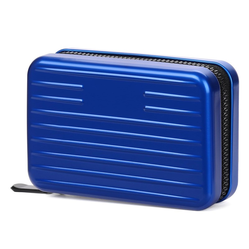 LOUEBICA Credit Cards Holder for Women RFID Blocking Aluminum Zipper