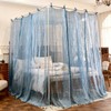 AIKASY Bed Canopy Mosquito Net for 4 Corner Post Beds,