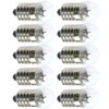 MEETOOT Set of 10pcs 1.5V Screw Mini Bulbs and 5pcs