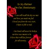 to My Partner' Anniversary Verse Poem Greeting Card