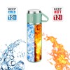 Stainless Steel Thermo 500ml/16.9oz Vacuum Insulated Bottle with Cup for