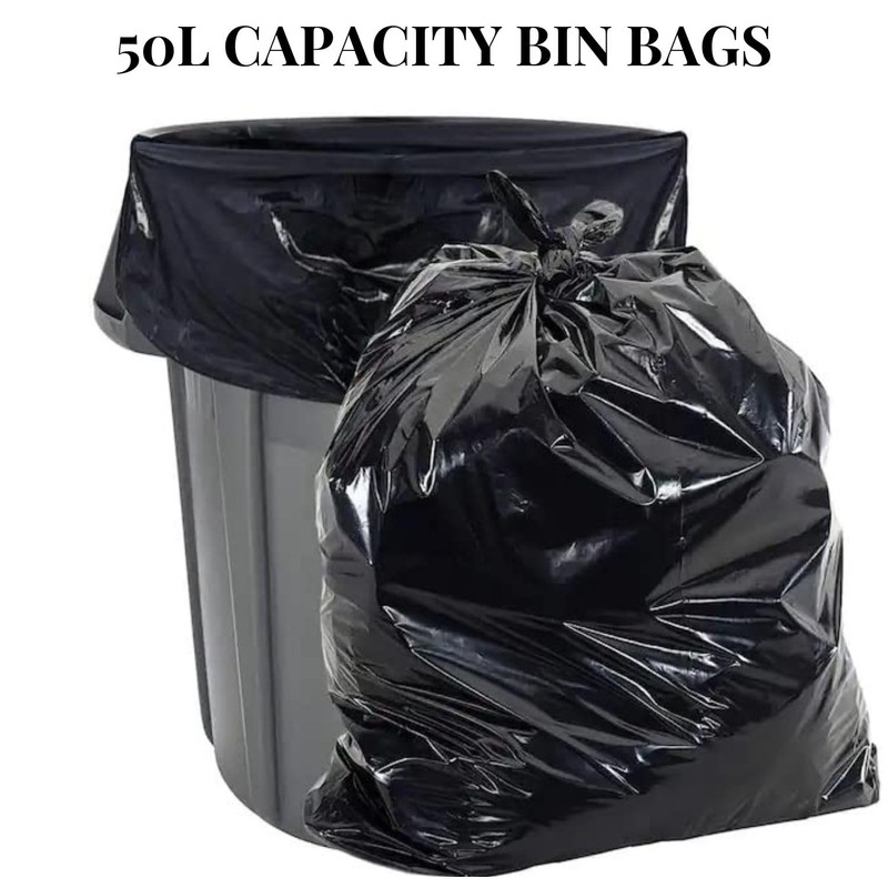 Heavy-Duty Black Refuse Sacks – Thick Rubbish Bags & Bin