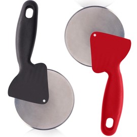 HiFEN® Stainless Steel Pizza Cutter Wheel – Sharp, Durable & Ergonomic Handle for Effortless Slicing of Pizza, Pastries & More (Assorted)