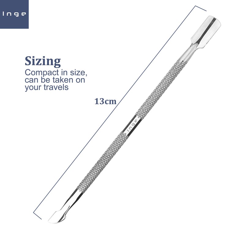 Inge Cuticle Pusher Tool | Cuticle Pusher | Professional Stainless
