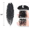 ToyoTress Bohemian Faux Locs Crochet Hair - 14 Inch Ombre
