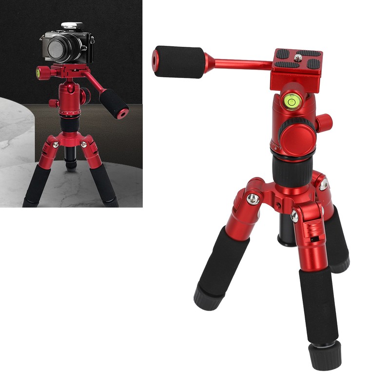 Portable Mini Tripod Desktop Tabletop 5 Section with Level Quick