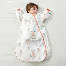 usbettas 2.5 TOG Baby Sleep Sack for Winter 6-12 Months - Super Warm Quilted Wearable Blanket with Removable Sleeves, Two-Way Zipper for Easy Diaper Changes, Soft & Cozy Infant Sleeping Bag