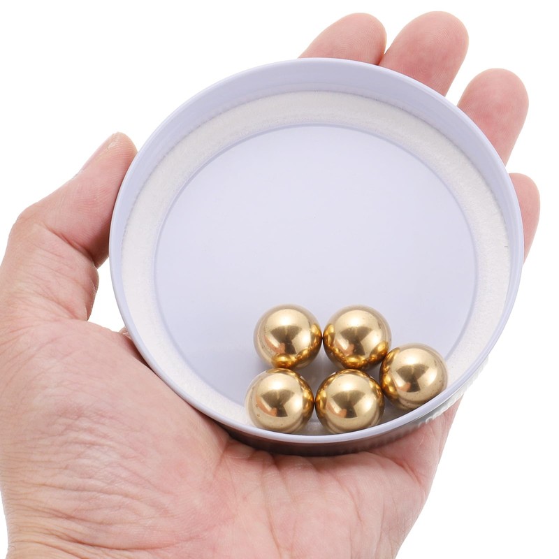 sourcing map 10pcs Precision Solid Brass Bearing Balls 15mm Industrial
