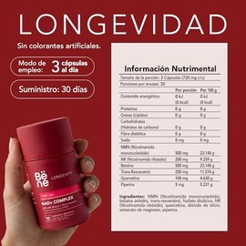 B?ne Add Life, Nad+ Suplemento Alimenticio 90 C?psulas